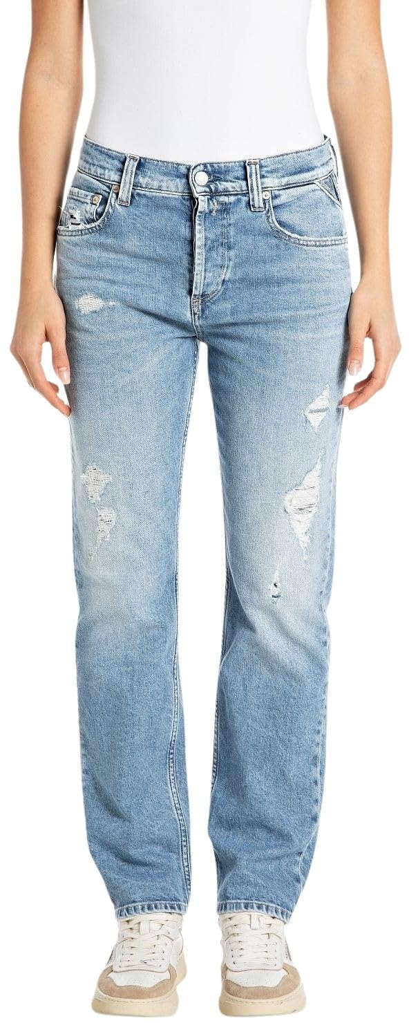 REPLAY Adult WB461 Maijke Straight Jeans, Light Blue 010-3, 31W / 34L
