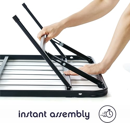 Miniatura 15 de Best Price Mattress Base de cama metálica de 18 pulgadas con base de colchón de listones de acero resistente (no necesita somier)