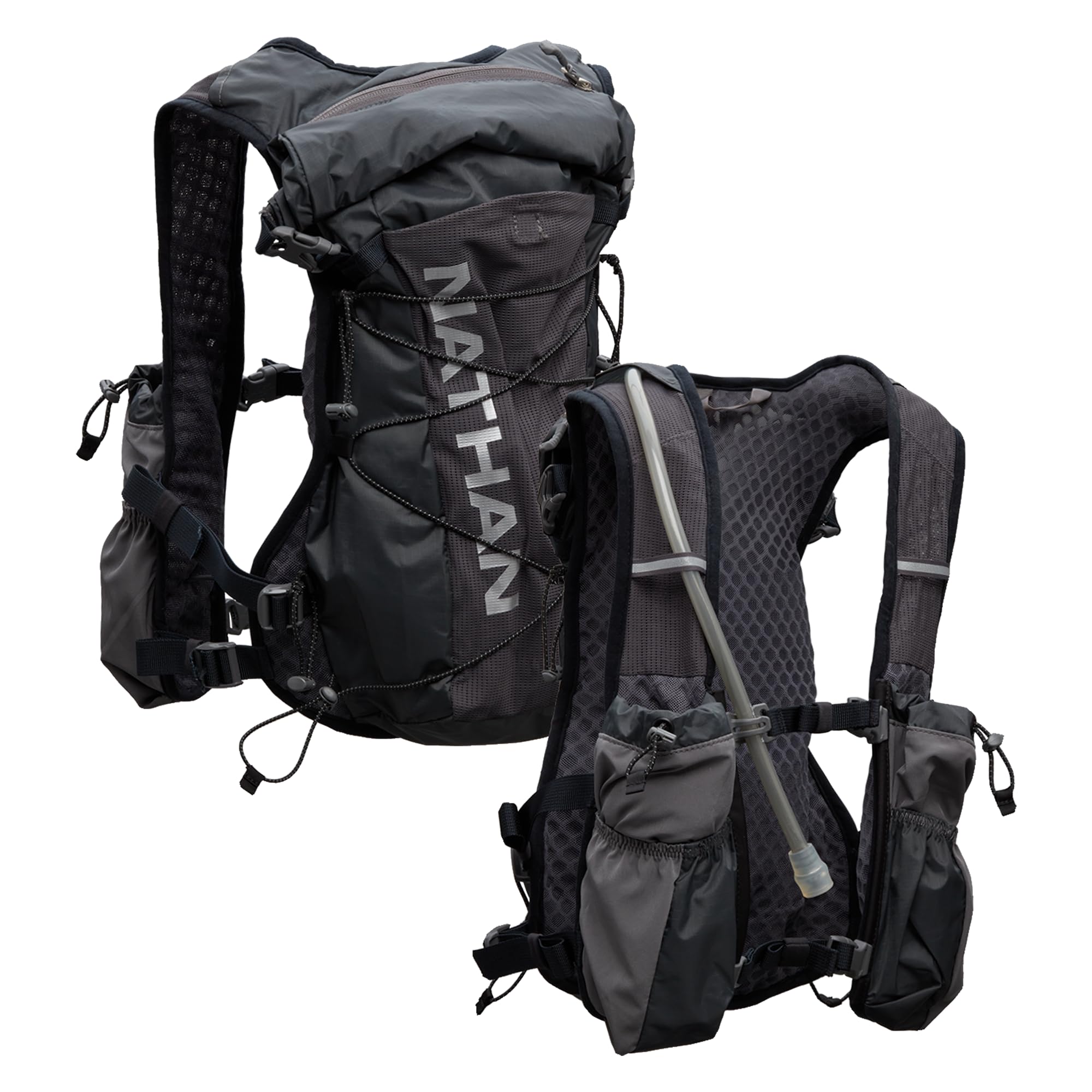 Nathan TrailMix Women's Running Vest/Hydration Backpack 12L (12 Litres) | 2L Bladder Included (2 Litres) Zip Pockets