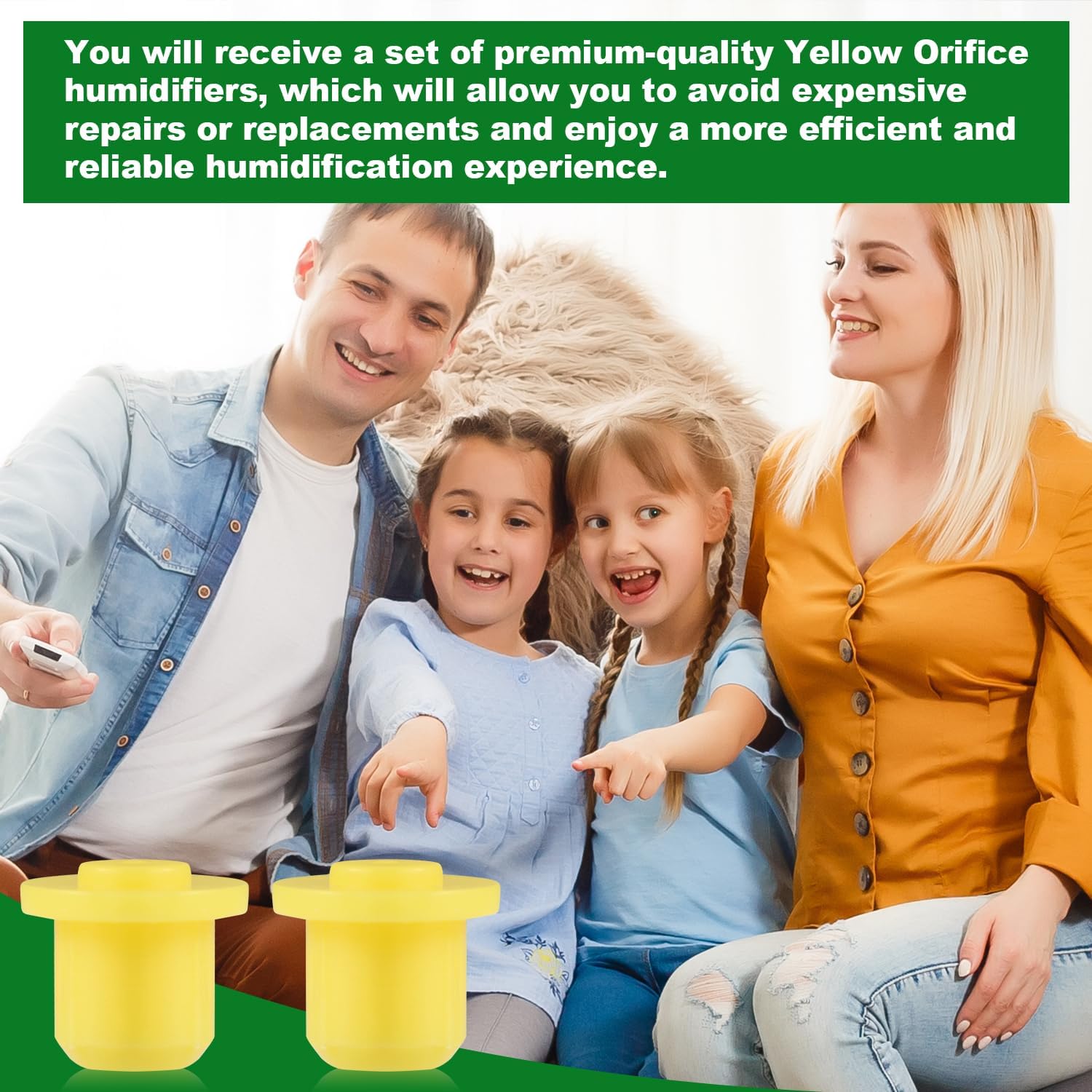 Gosknor 2 Pack 4231 Humidifier Replacement for Aprilaire Yellow Orifice, Humidifier Parts Accessories Compatible with Aprilaire Humidifier 400, 500, 600, 550, 550A, 558, 560, 560A, 568 Models