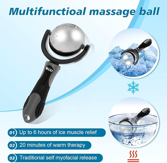 Massage Ice Roller Ball Cold & Heat Therapy Plantar Fasciitis Roller