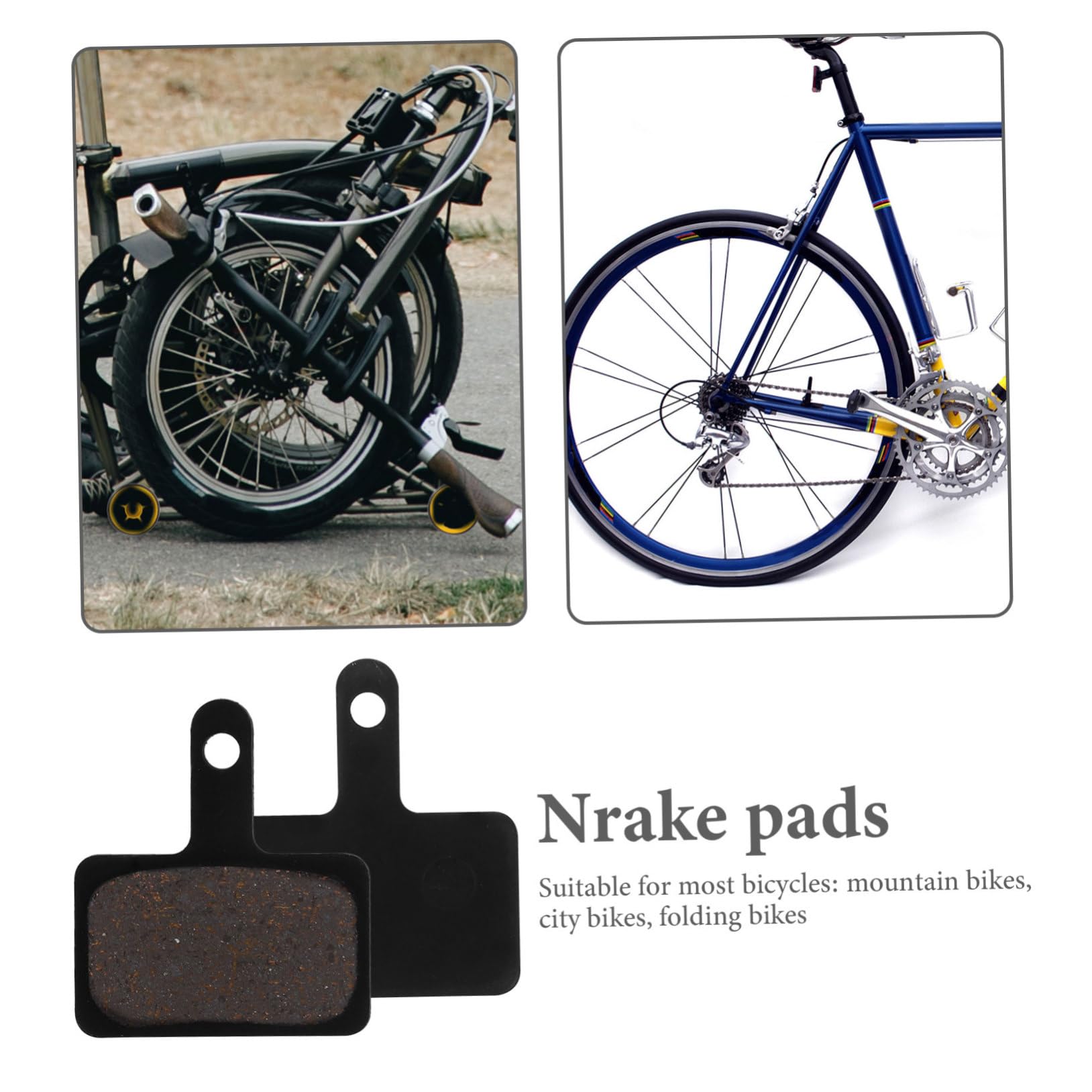 BESTonZON Fahrradbremse Halbmeter Bremspads für Scheibenbremsen Installieren Ergonomisches Design Langlebige Bremsbeläge für Mountainbikes und Rennräder