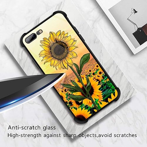 Miniatura 2 de Funda para iPhone 78 Plus, protección de grado militar, esquinas a prueba de golpes, funda antiarañazos para iPhone 78 Plus, girasol