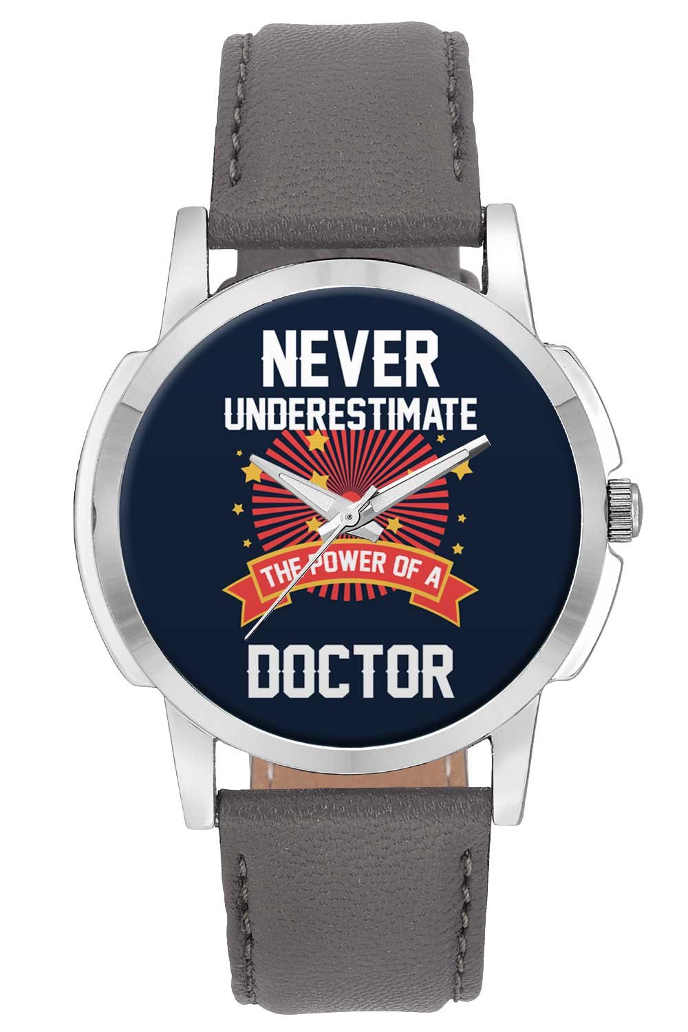 BIGOWL Wrist Watch for Men - Never Underestimate The Power of A Doctor - Analog Mens and Boys Unique Quartz Leather Band Round Designer dial Watch (B074CNZ69Y) Amazon Price History, Amazon Price Tracker
