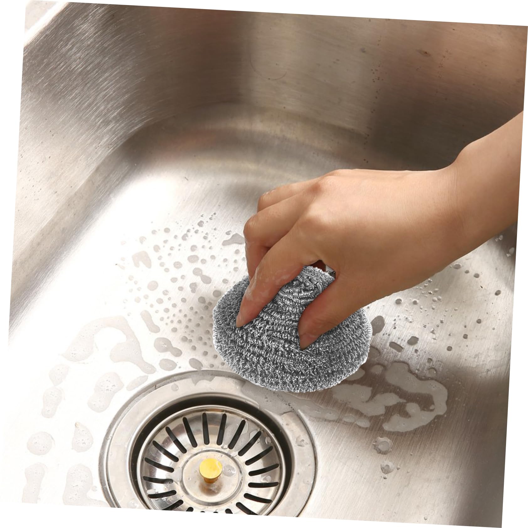 20pezzi Spazzole in Acciaio Inox Per Pulire Piatti Pentole e Padelle Resistenti Alla Rottura Design Leggero Facile Da Trasportare e Utilizzare
