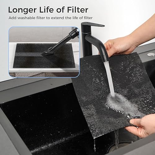 Miniatura 7 de Purificadores de aire para el hogar con área de cubierta de calidad de aire de hasta 2152 pies cuadrados equipado con filtro lavable HEPA True H13