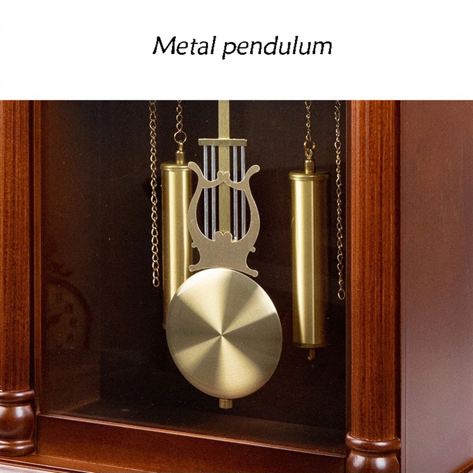 Reloj de Escritorio Reloj de Madera Informe Horas Sala Estar Escritorio Decorativo Retro Cuarzo Grande