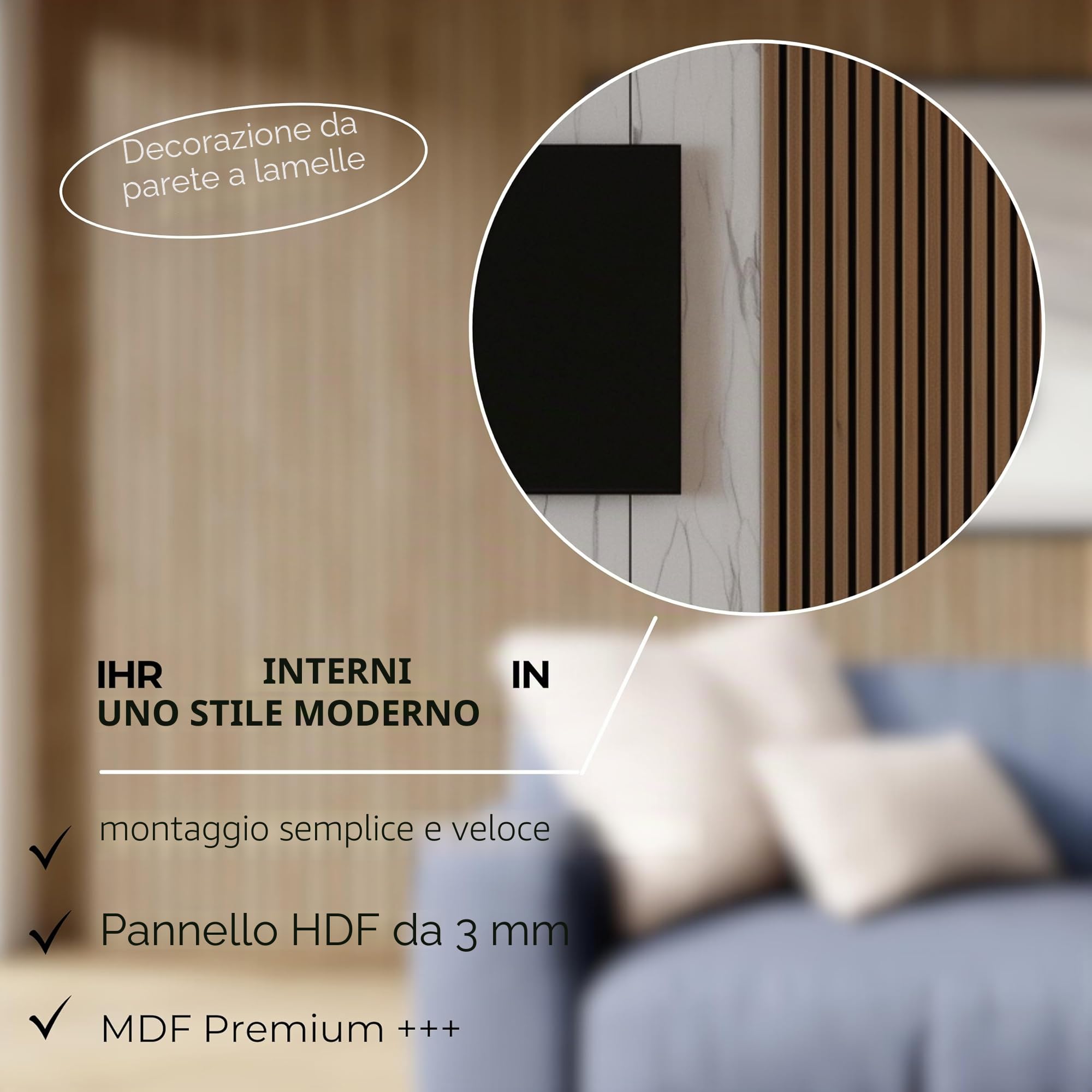 Pannelli Acustici Su Piastra Bianca 4 Pezzi 240x18,5 cm Rovere Naturale Grandson Pannelli Decorativi In MDF Rivestimento Pareti Legno Per Soggiorno