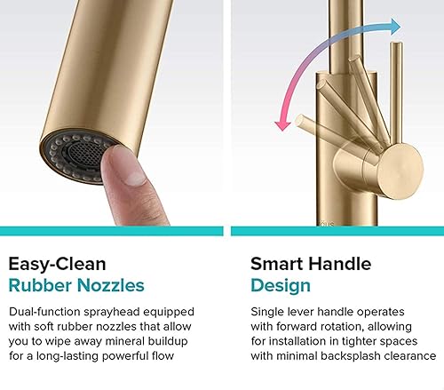Miniatura 4 de Grifo de rotación de 360, grifo de cocina extraíble de arco alto de una sola manija, grifo mezclador de inducción caliente y frío, grifos de