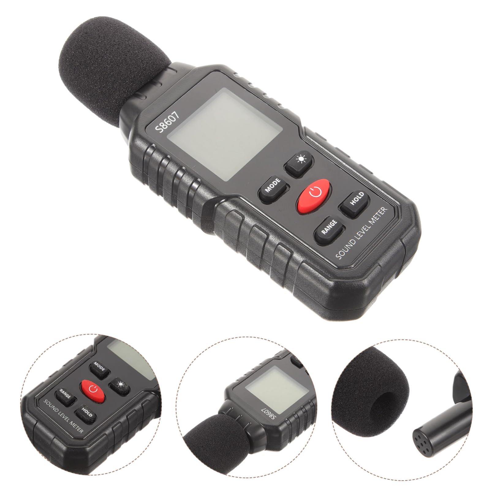 BELLIFFY Noise Measurement Tester Digital Decibel Meters Noise Meter for Classroom and Outdoor Use Sound Level Monitor