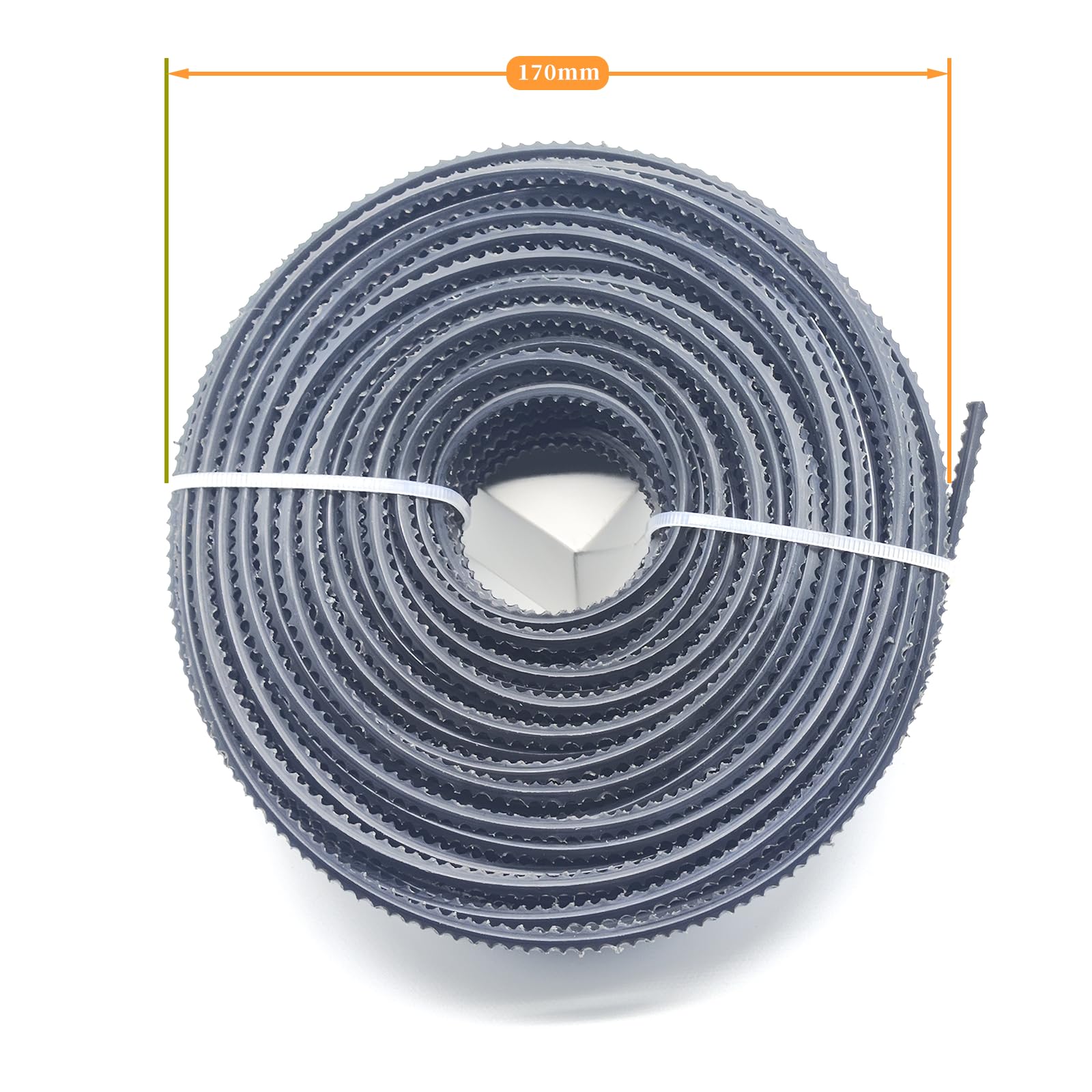 Generico Filo Dentellato per decespugliatore3,0mm,Filo dentato Universale in Nylon per decespugliatore e Tosaerba-Filo decespugliatore 3 mm seghettato【Nero/Seghettato】 3.0mm-PRO 450g