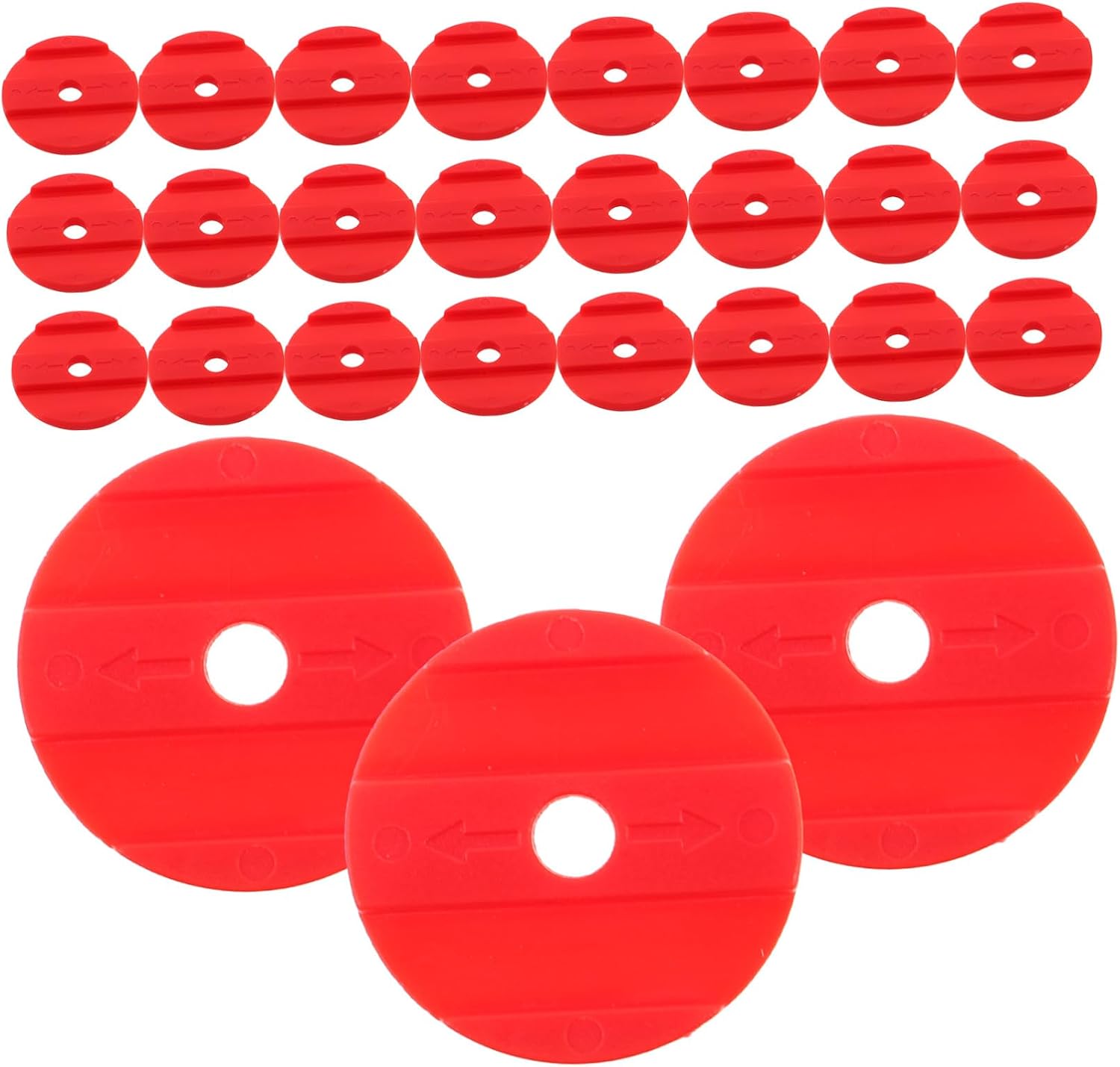 Uonlytech 100pcs Red Plastic Bingo Chips Reward Tokens for Classroom Behavior Incentives Math Counting Teaching Counters Educational Game Accessories