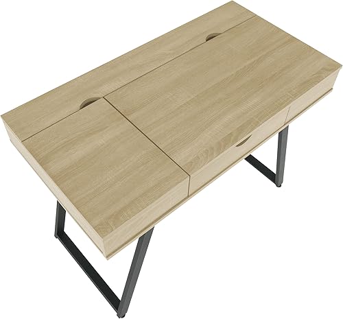 Miniatura 9 de Calico Designs Rockdale - Escritorio moderno de oficina para computadora portátil con múltiples compartimentos de almacenamiento, gestión de cables