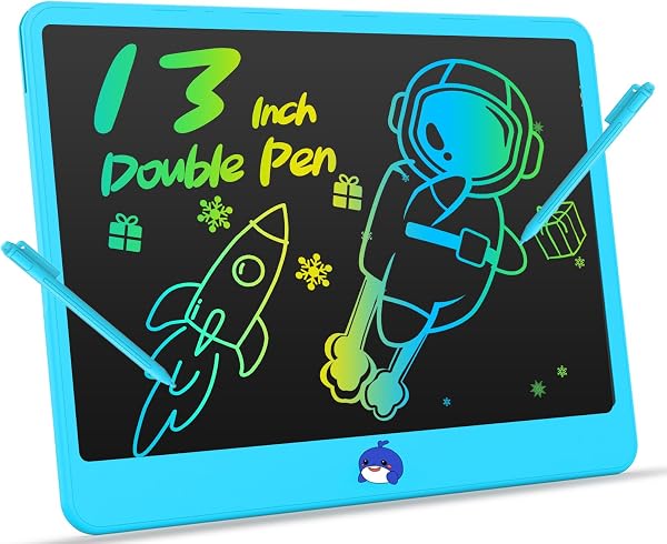 LEYAOYAO LCD Schreibtafel für Kinder 12 Zoll 2 Pack, Maltafel Zaubertafel für Kinder, mit Taschen, Spielzeug für Kinder, LCD Schreibtablett, Kinder Geschenke ab 3 Jahre - 1