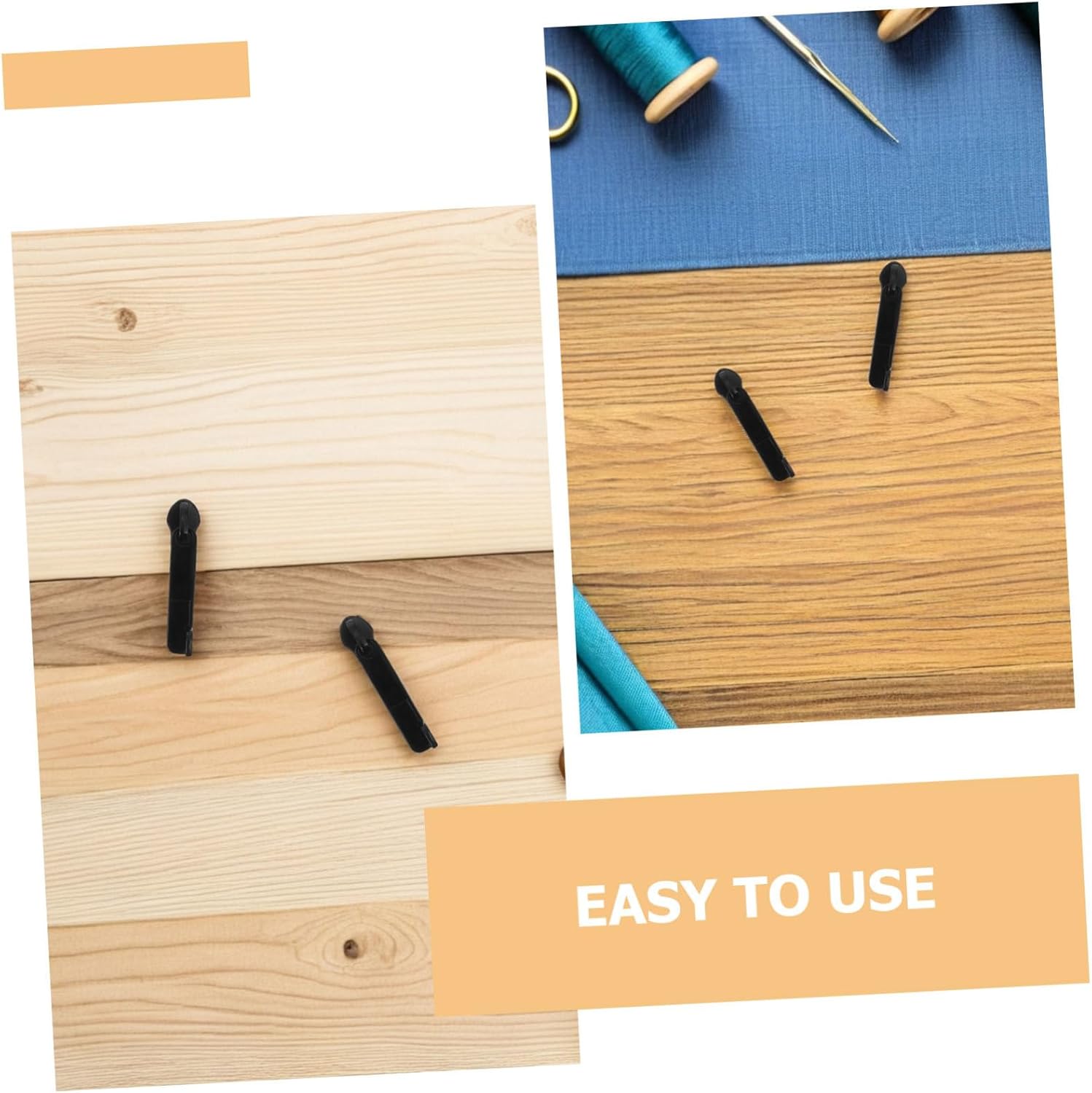 VINTORKY 100個防爆平頭ジッパープル交換用スライダー ブラック トラベル用スーツケース バックパック ジャケット対応 軽量