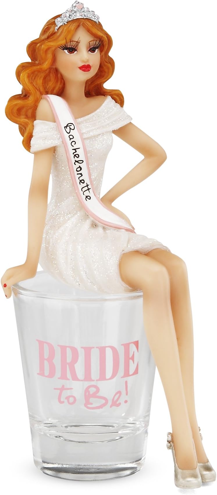 Hiccup Bride to Be 2-1/2-Inch Girl in Shot Glass, 5-3/4-Inch Tall with Figurine