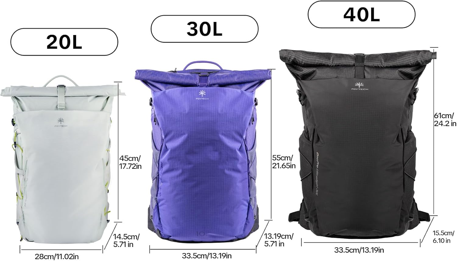 PGYTECH OnePro Ultralight Camera Backpack, Expandable Camera Bag 30L for Photographers, Outdoor Travel Bag with Dividers and 16" Laptop Sleeve, Compatible with DSLR/Drones/Mirrorless(Misty Green) - Image 8