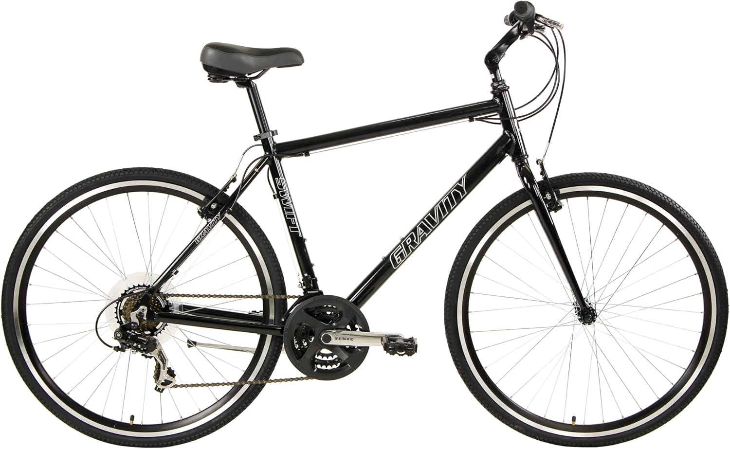 Gravity Swift 24 Dlx24 Super Hybrid Bike 24 Speed Flat Bar Road Bicycle