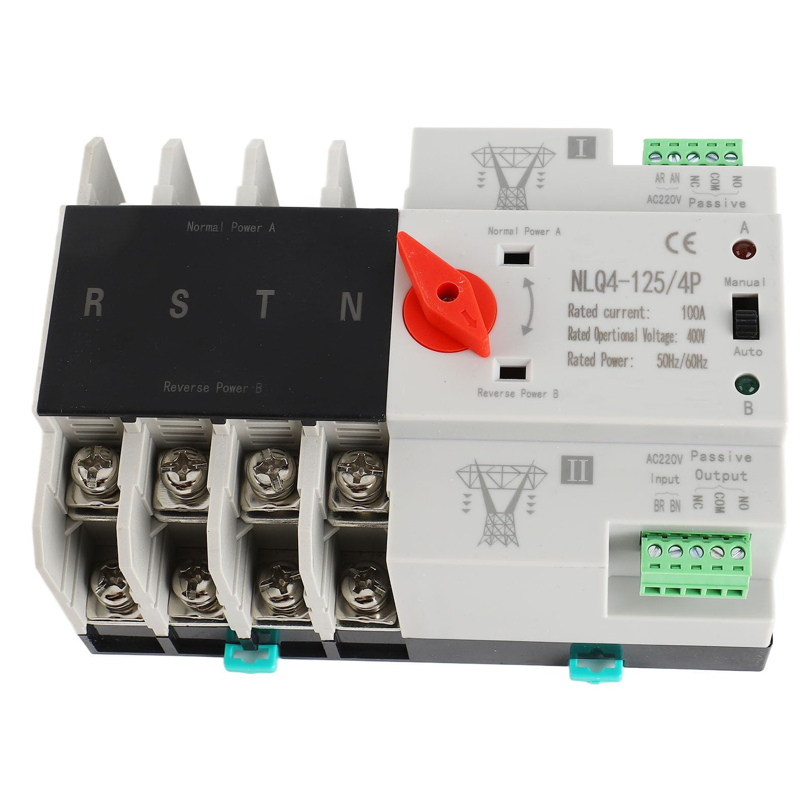 Commutateur Automatique de Transfert, 400V, 4P, triphasé (100A)
