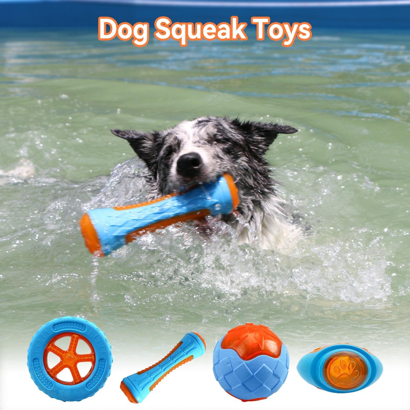 Schwimm-Hundespielzeug Mit Seil - Apportierspiel Für Pool & See (Gelb)