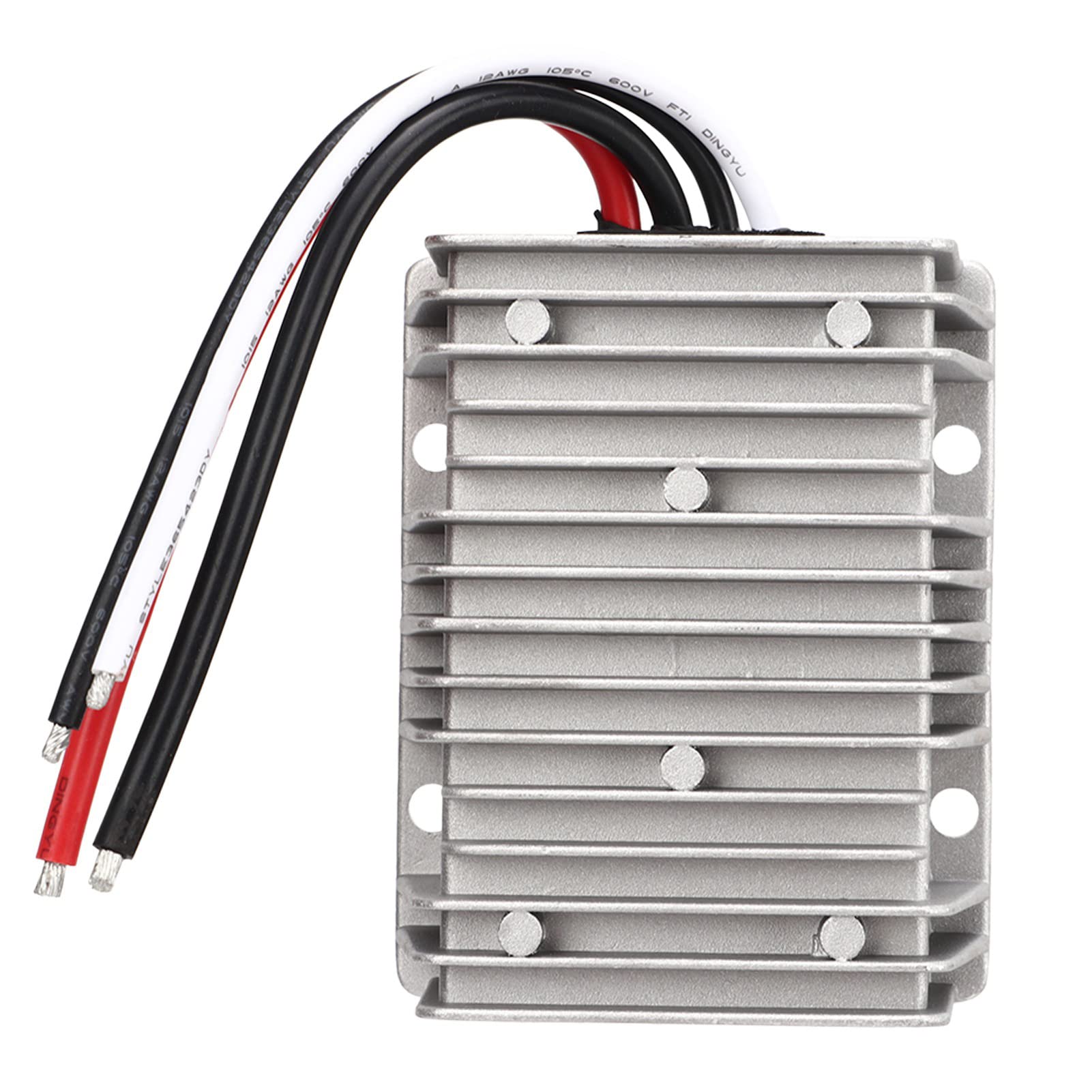 Aramox DC Voltage Reducer Converter Voltage Regulator Module 12V 24V DC 8V‑40V to 13.8V 25A 345W Power Supply Transformer for Car Ship Yacht Railway Aviation