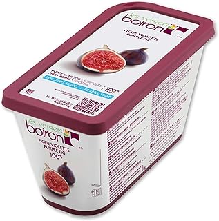 Fig Fruit Puree - Frozen - By Les Vergers Boiron - 100% Fruit - 2.2Lbs - Kosher