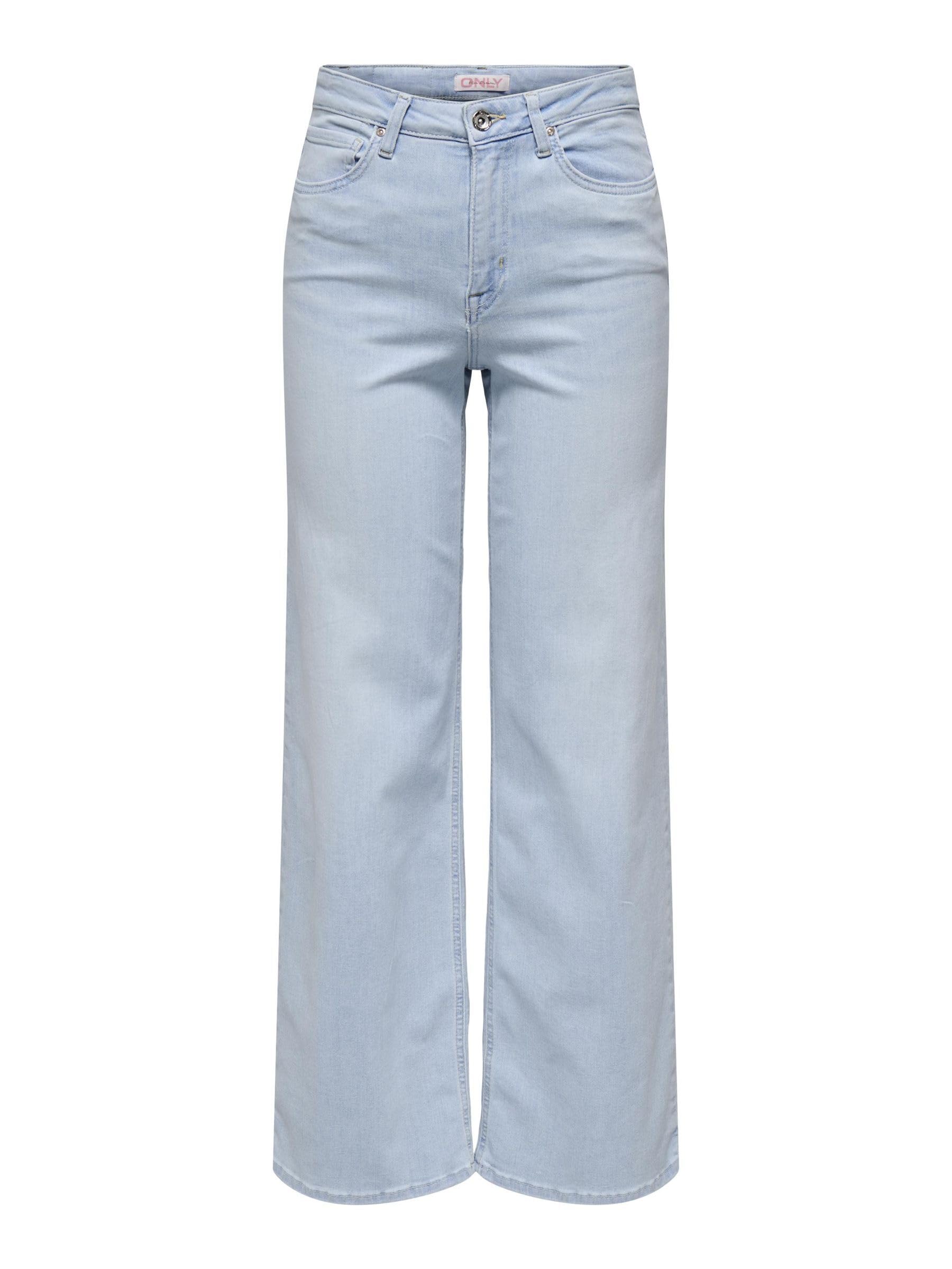 ONLY 5-Pocket Jeans – ONLMADISON Blush High-Waisted Wide-Leg