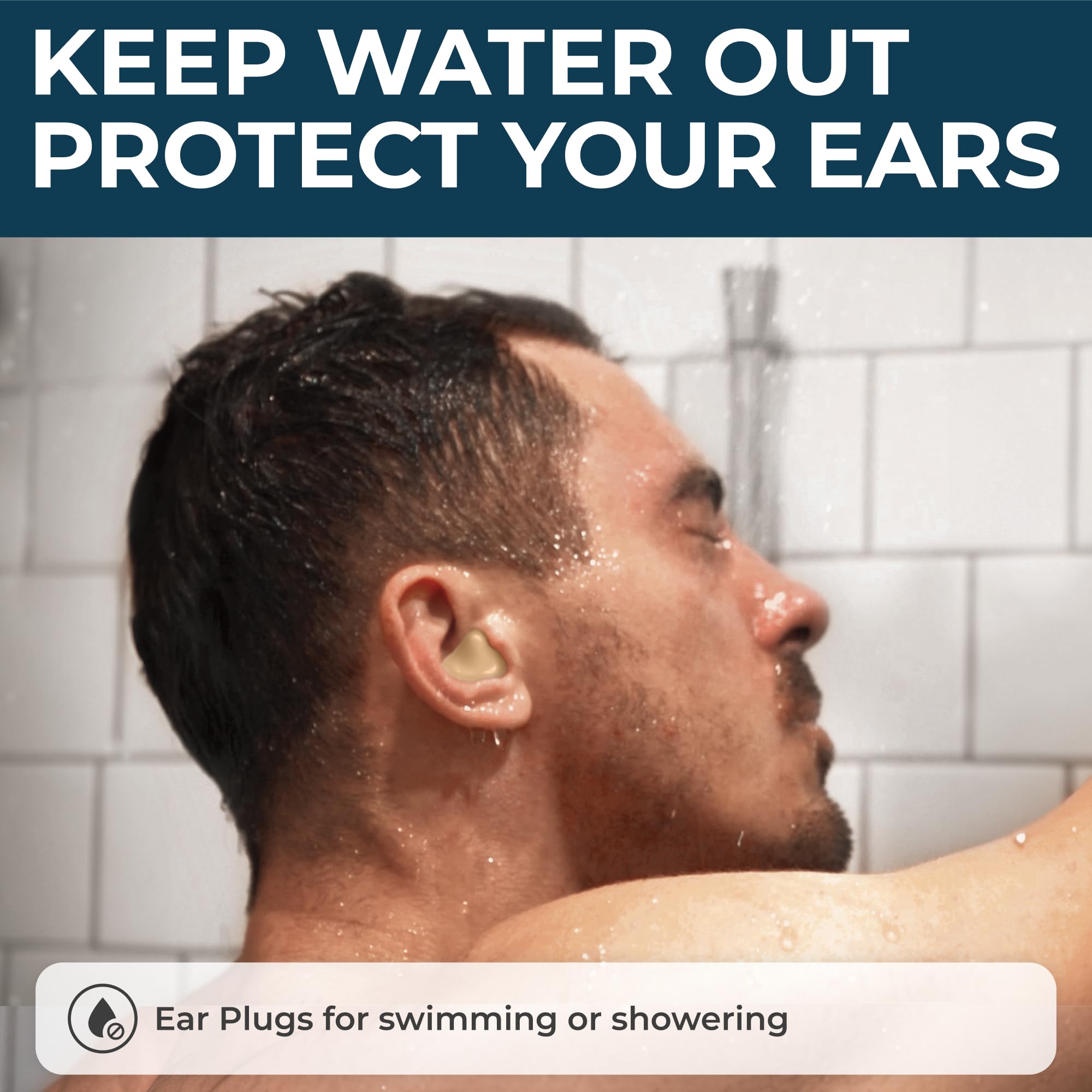 Peace&Quiet PQ Wax Earplugs for Sleep, Silicone Ear Plugs, Blue, 30 Ct — Amazon image 6