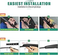 Vista 209 de 26" 20" 16" Windshield Wiper Blades Replacement for Dodge Grand Caravan 2008-2020 / Chrysler Town & Country 2008-2016 Premium All Weather Front Rear