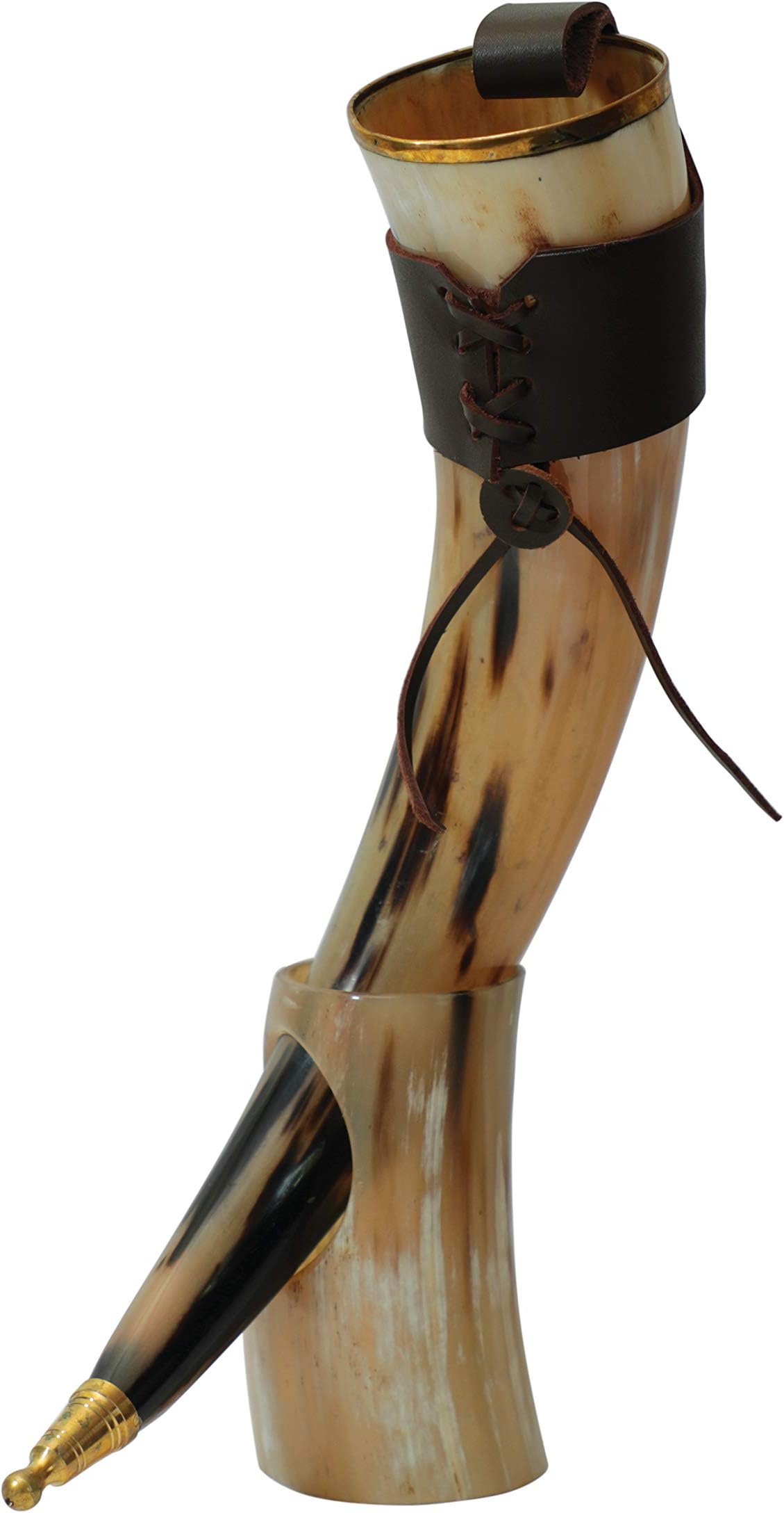 Buy Divit Genuine Viking Drinking Horn Mug Authentic Medieval Beer Horn Tankard 24oz