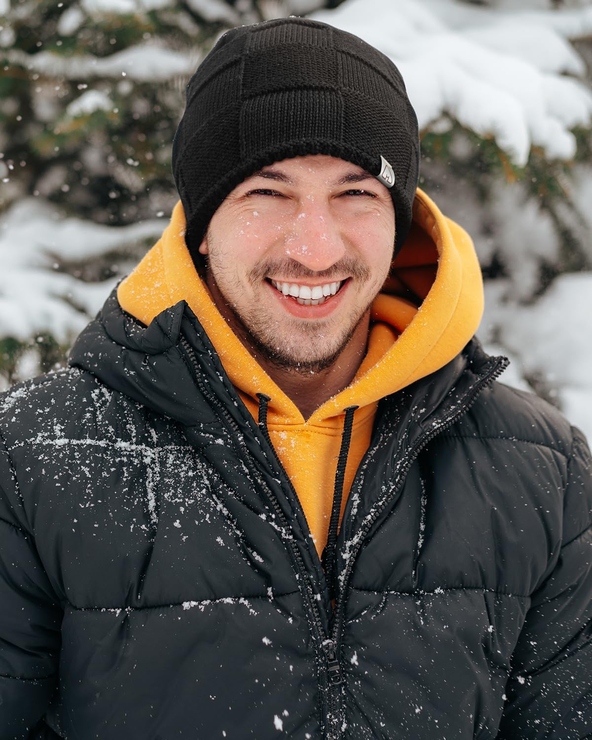 Hat Hut Womens Beanie Satin Lined Beanie Winter Hats for Women Men, Silk Lined Slouchy Beanie Hats Soft Warm Ski Hat Unisex - Image 4