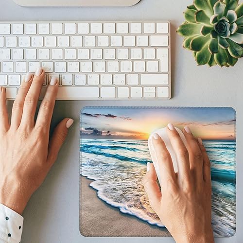 Miniatura 4 de B&W - Alfombrilla de mouse cuadrada con la bandera de Estados Unidos, para accesorios de escritorio inalámbricos, alfombrilla de mouse de viaje de