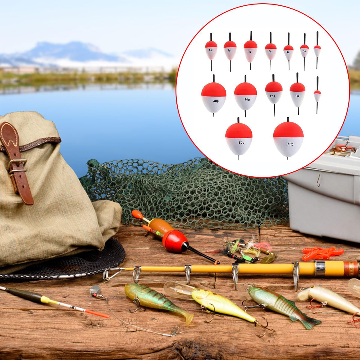 Flotadores De Pesca, Flotador De Pescado, Juego De Flotador De Pesca, 14 Piezas Flotadores De Pesca En El Mar, Flotadores De Pesca Bobbers, Flotadores De Pesca Y Bobbers, Kits De Flotadores De Pesca
