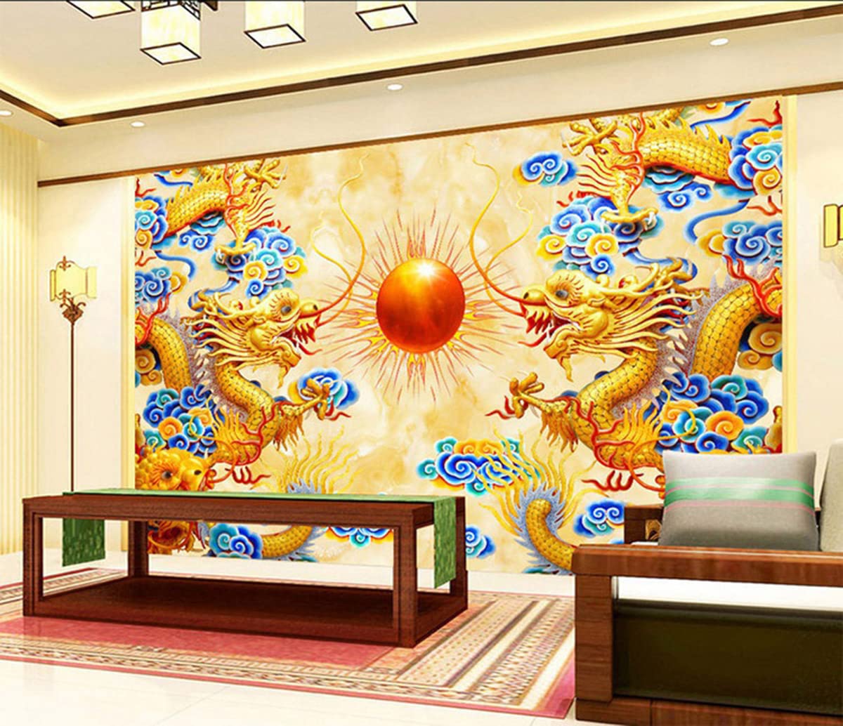 Instarry DIY 5D Diamond Painting Set Groß Chinesischer Drache Wall Decoration 120x50 cm