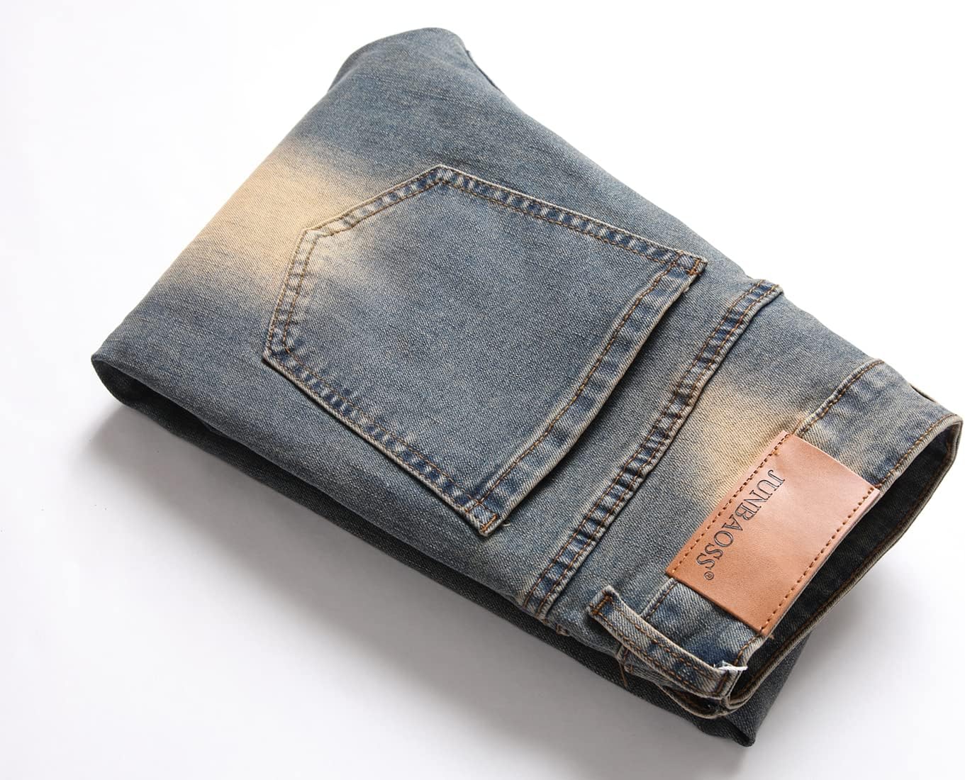 JUNBAOSS Men's Slim Fit Stretch Jeans Ripped Skinny Jeans for Men, Distressed Straight Leg Fashion Comfort Flex Waist Pants - Image 5