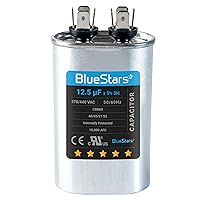 Vista 36 de [Listado UL] BlueStars 10 uF ± 5% MFD 370/440V CBB65 CBB65A Pieza de Repuesto de Capacitor de Arranque y Funcionamiento Ovalado - Capacitores