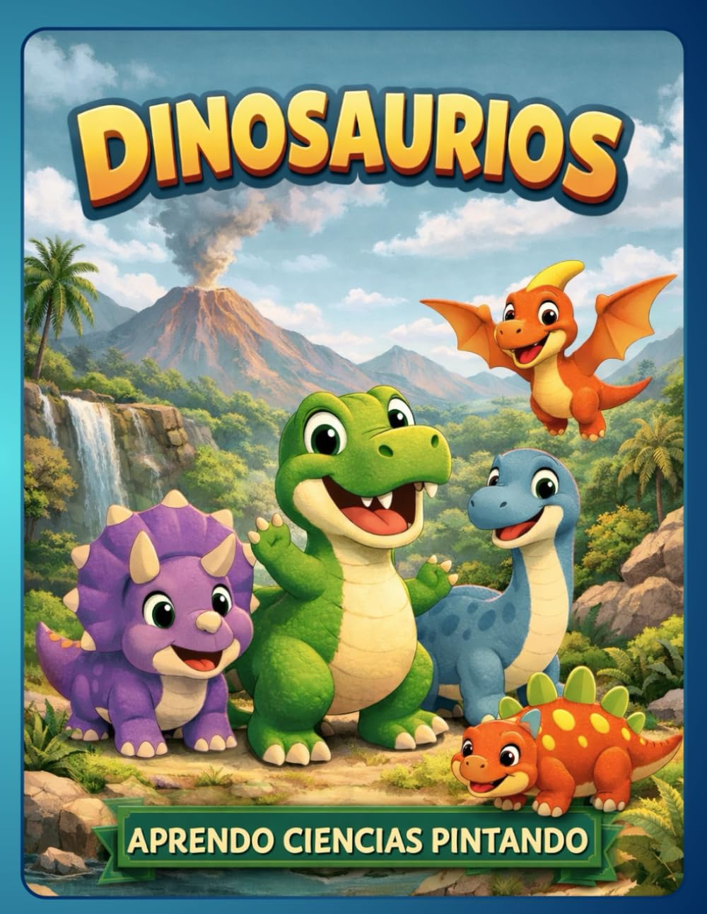 DINOSAURIOS: Aprendo Ciencias Pintando (The Little Scientist. Tomo 1)