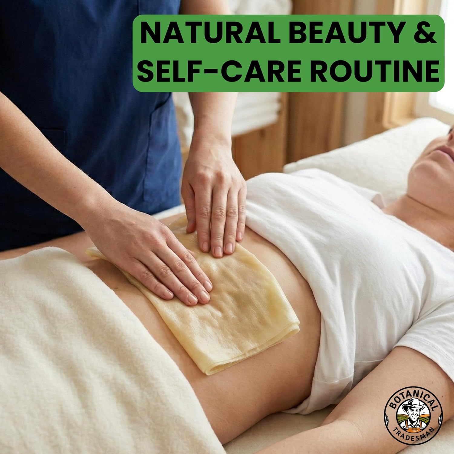 Organic Castor Oil Kit 17oz 100% Pure Cold Pressed Hexane Free Glass Bottle with 2 Reusable Cotton Flannel Wraps & Mascara Wand Applicator Eyelashes, Eyebrows,Skin, Navel Castor Oil Packs