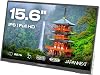 JAPANNEXT JN-MD-i156FHDR-T 15.6-Inch Mobile Monitor IPS Panel, Full HD, 1920 x 1080 Resolution USB, Type C, PC Compatible, Built-in Speaker, 100% sRGB, Matte, Switch