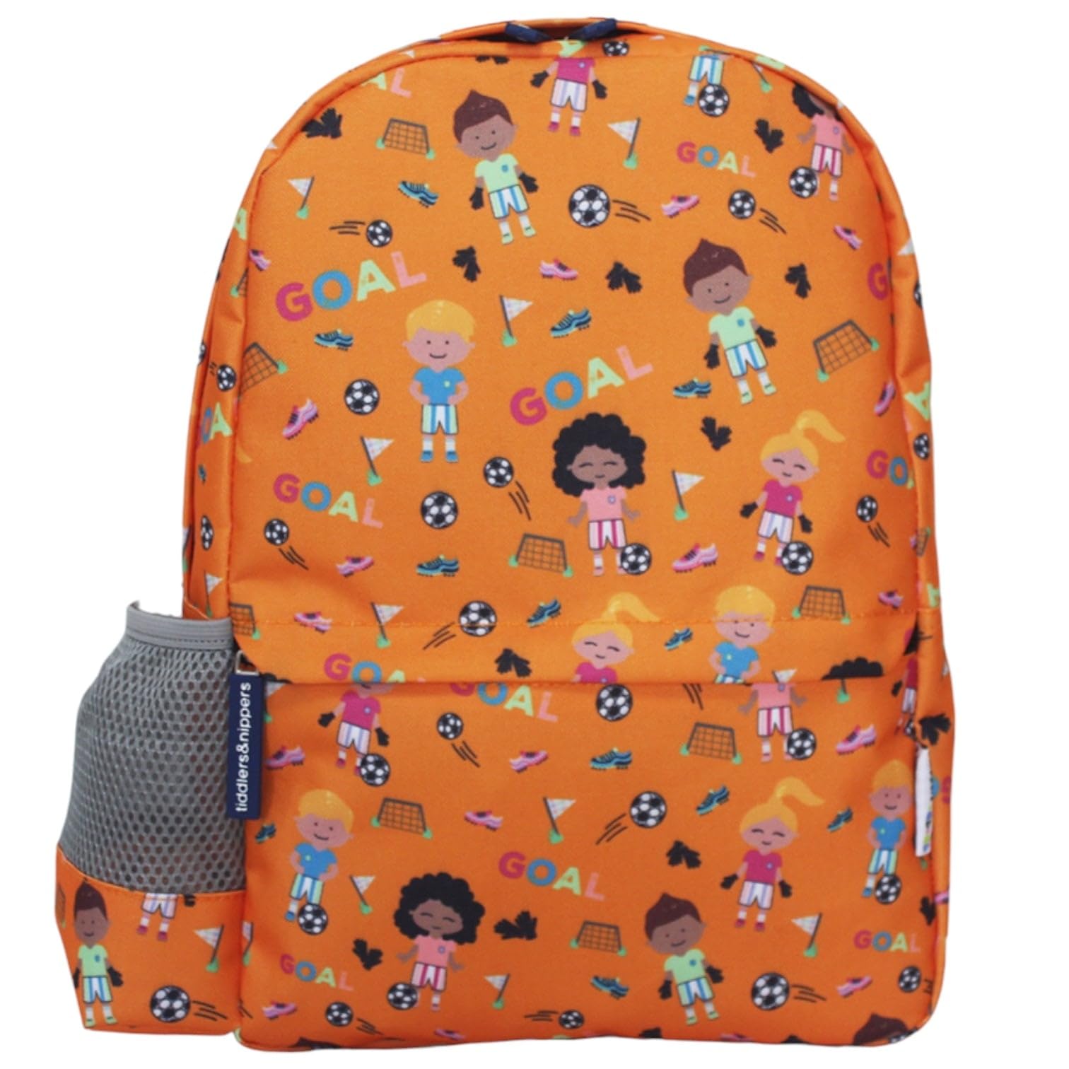 Tiddlers & Nippers Football Fun Kids Backpack | Kids School Bag/Kids Rucksack | Ideal For School, Nursery, Holidays & Travel. (Football Fun)