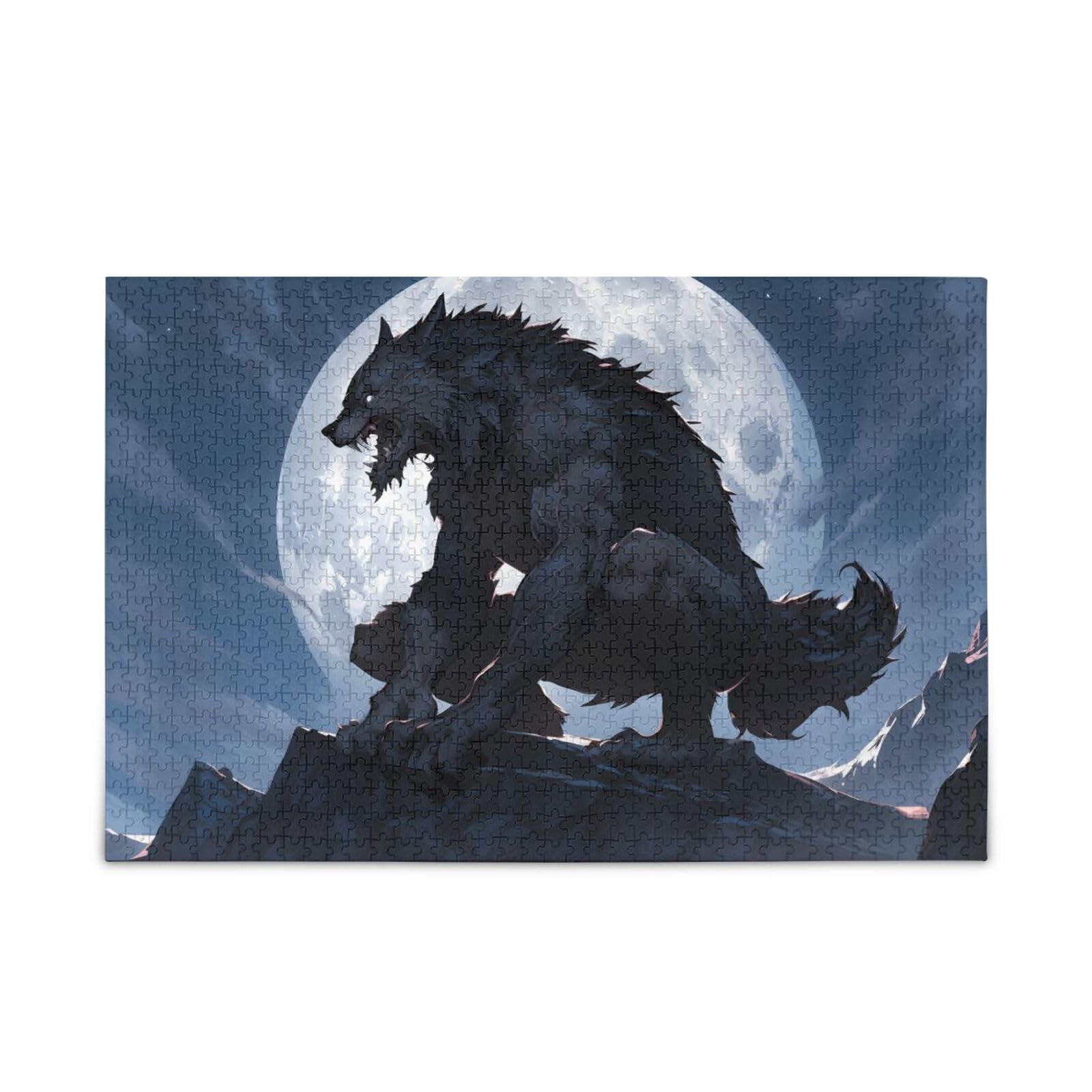 Amazon.com: AIXIWAWA Jigsaw Puzzle 1000 Pieces-Terrifying Werewolf
