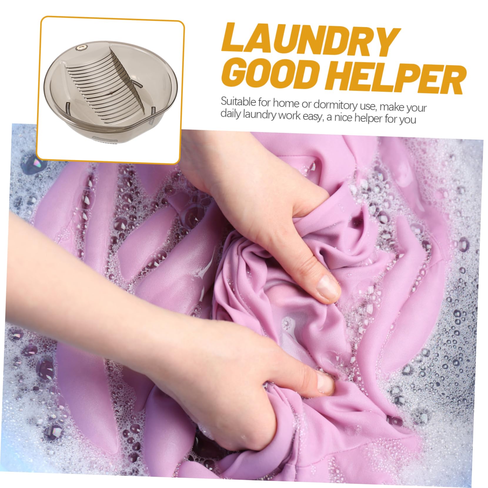 Mikikit Lavatoio con Lavabo Asse per Lavare Vestiti Design Compatto Dormitori Grigio