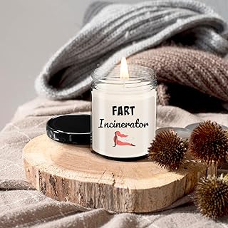 Fun Sarcastic scented Candle Light Soya Wax Smell Fart Repellent Incinerator Extinguisher Sage & Lavender Aromatherapy