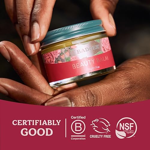 Miniatura 8 de Badger Rose Beauty Balm, Crema hidratante intensiva, 28 g/1oz