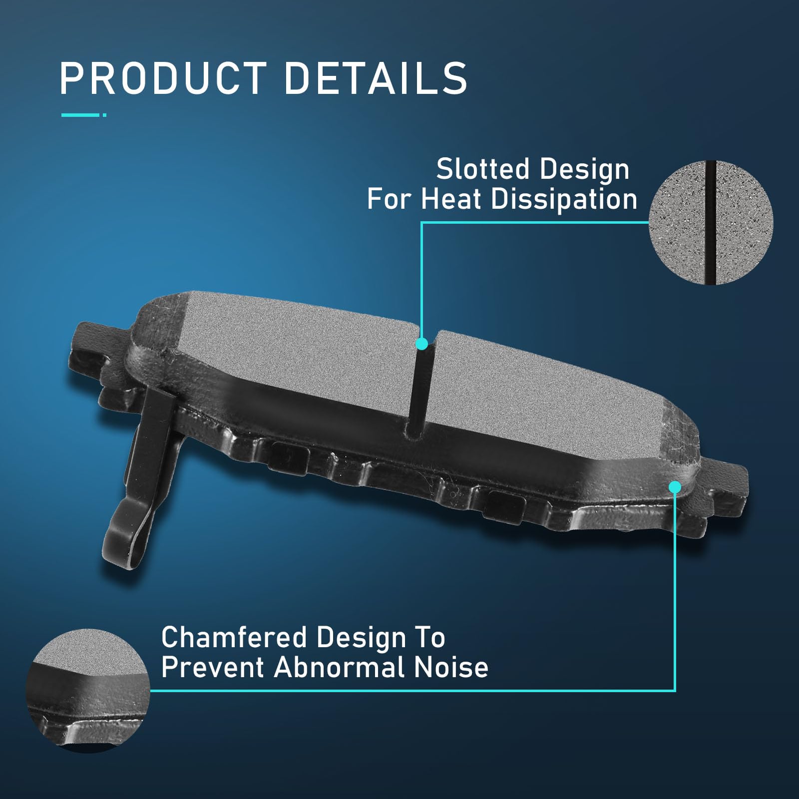 Oem Subaru Front &amp; Rear Ceramic Brake Pad Set For Subaru Baja