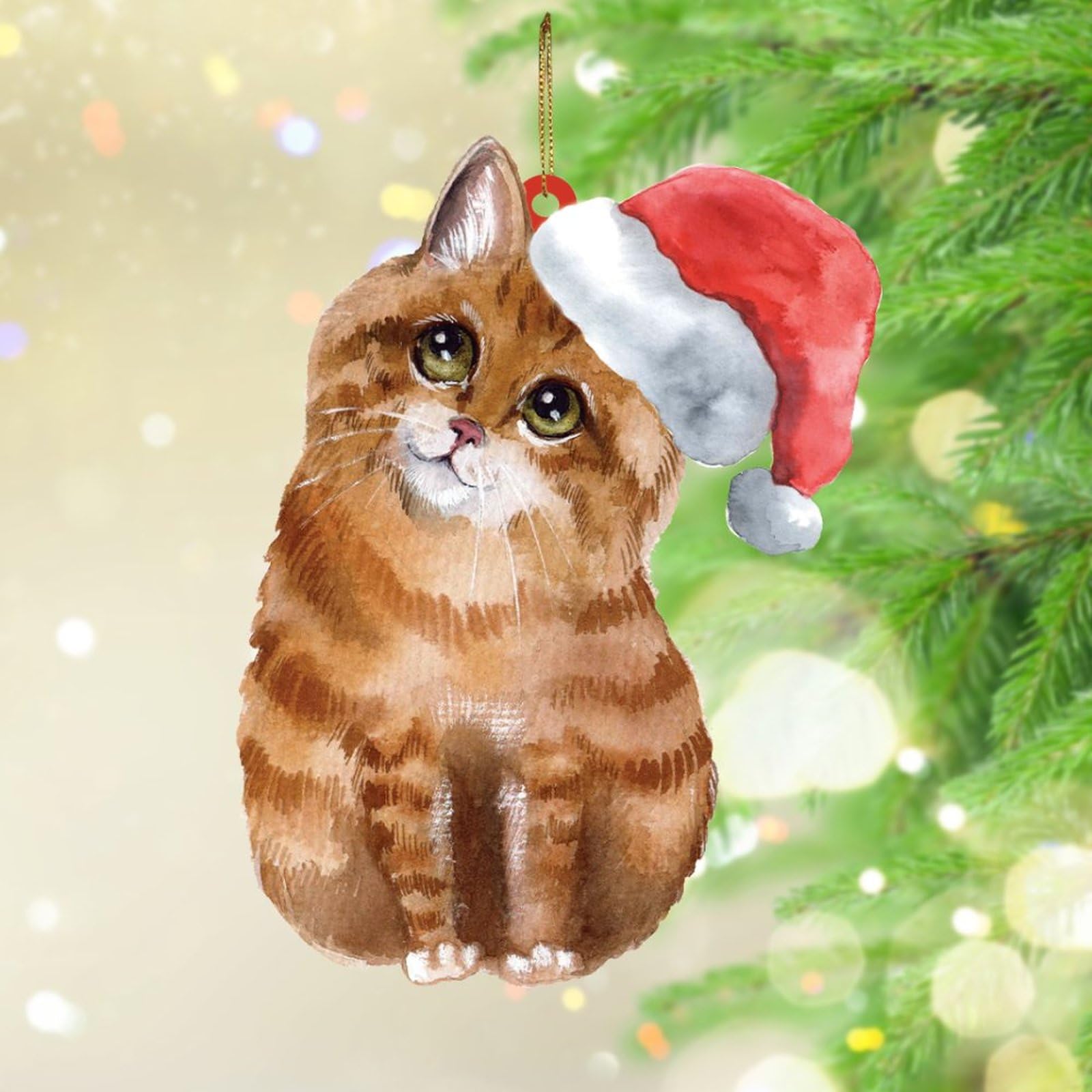 Amazon.com: Cat Christmas Ornament Vintage Cat Decorations Gift