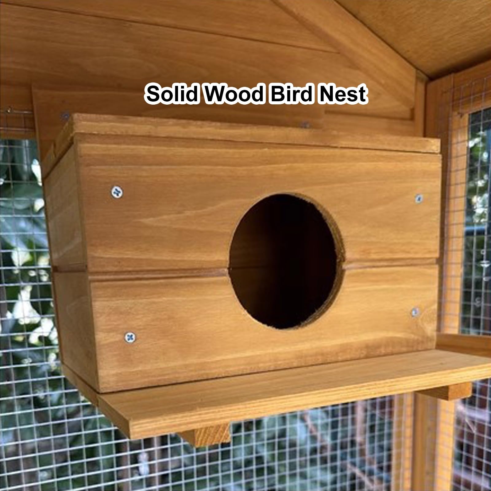 Amazon | WXXSHGDW インコ ケージ 屋外 木製 鳥かご トリカゴ セキセイ