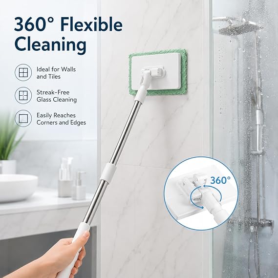 Sweeper Mop with 10 Reusable Cloths