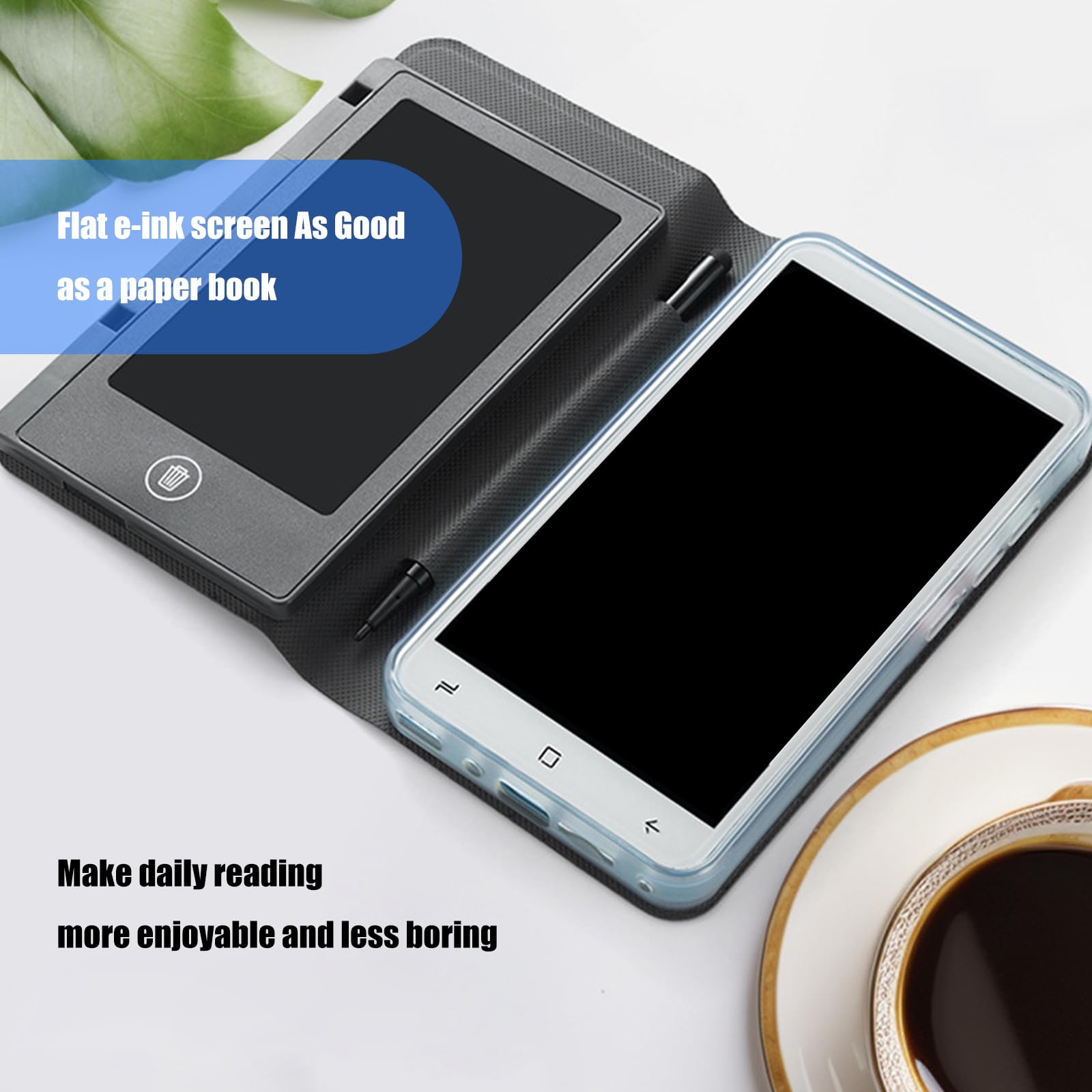 E-Book da 5 pollici con tablet per scrittura a mano con display trasparente per l'apprendimento interattivo PDF EPUB Reader E Reader con custodia protettiva
