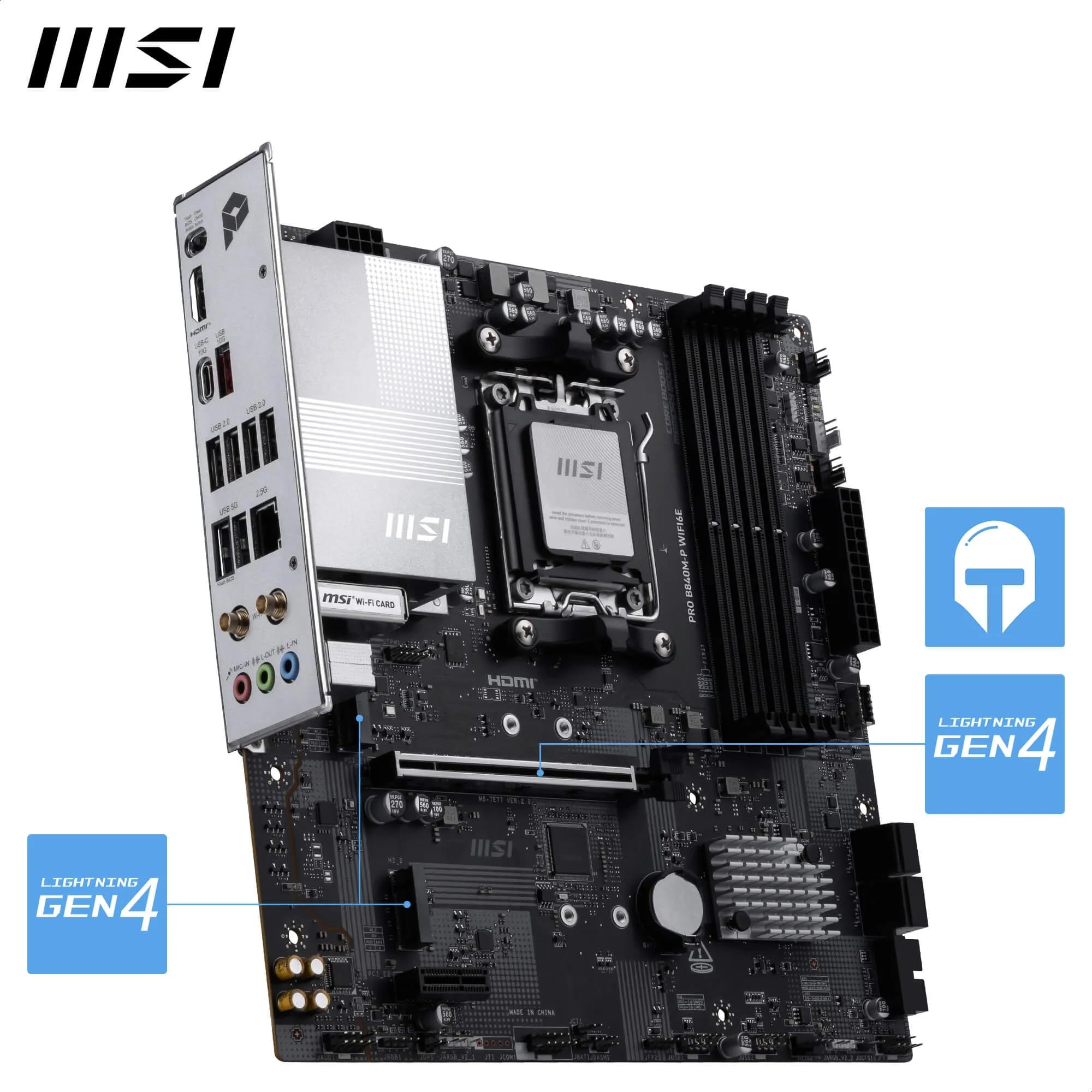 Amazon | MSI PRO B840M-P WIFI6E Micro-ATX マザーボード MB6807